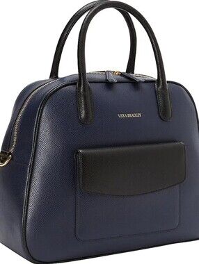 New Vera Bradley Leather Bag Navy/Black